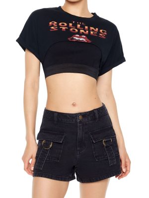 The Rolling Stones Cropped Tee