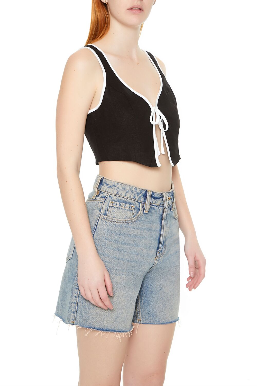 Tie-Front Crop Top - Image 2