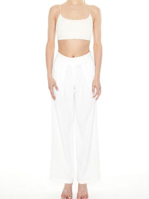 Mid-Rise Straight Pants