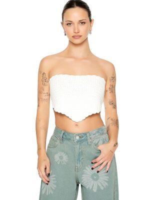 Crochet Sweater-Knit Tube Top
