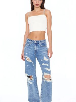 Rosette Lettuce-Edge Cropped Cami