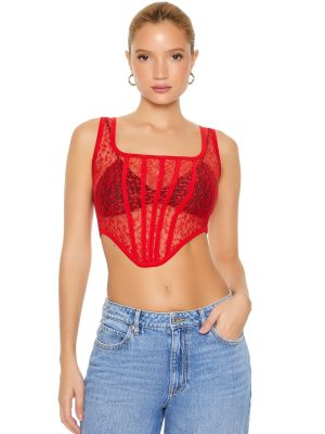Lace Corset Crop Top