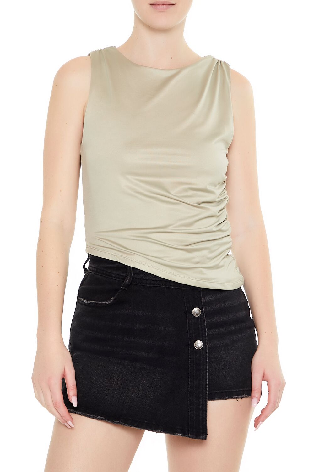 Contour Sculpt Asymmetrical Tank Top - Image 6