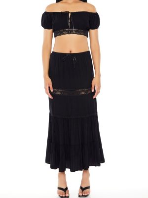 Off-the-Shoulder Top & Skirt Set