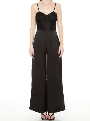 Satin & Lace Bustier Jumpsuit