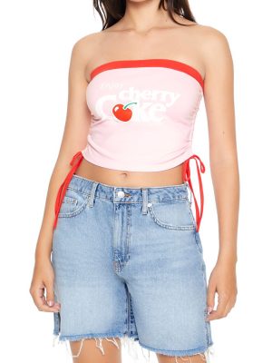 Cherry Coke Graphic Tube Top