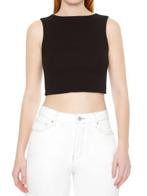 Sleeveless Twisted Crop Top