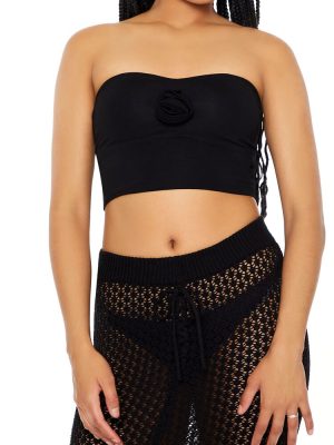 Cropped Sweetheart Tube Top