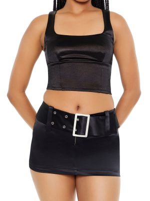 Square-Neck Crop Top