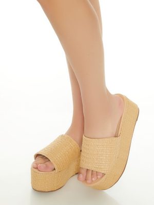 Basketwoven Platform Wedges