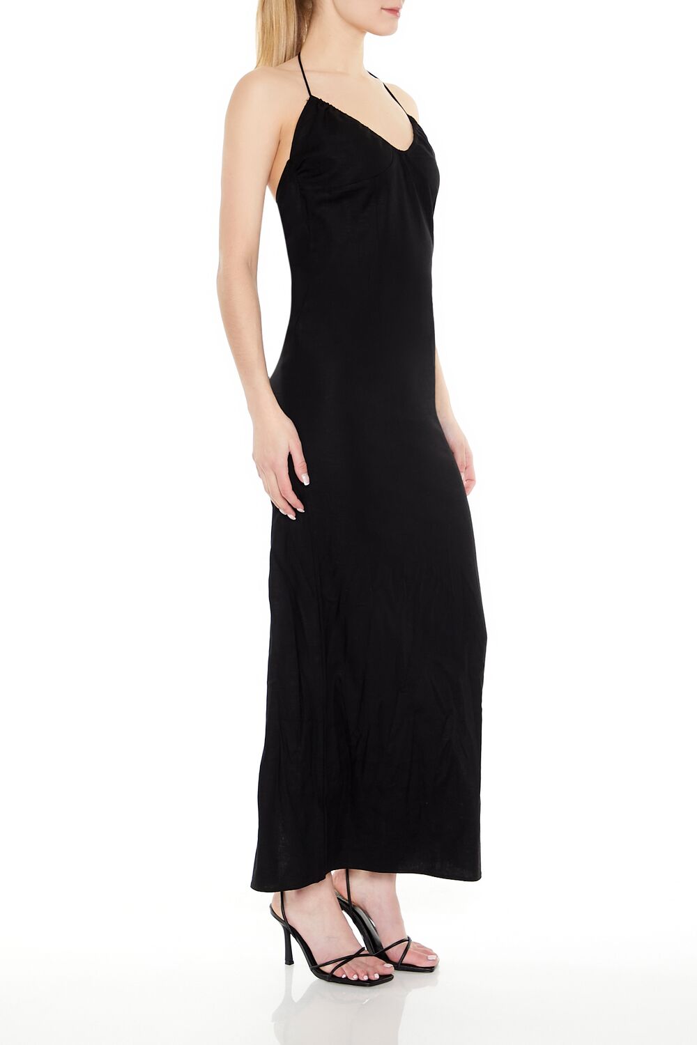 Halter Maxi Column Dress - Image 2