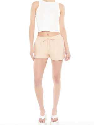 Drawstring Poplin Shorts