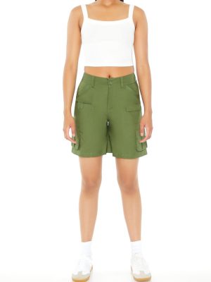 Poplin Bermuda Cargo Shorts