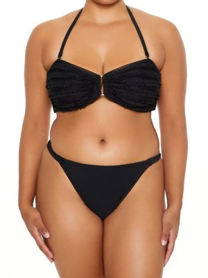 Plus Size Ruffle Bikini Bottoms