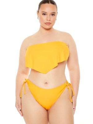 Plus Size Side-Tie Bikini Bottoms