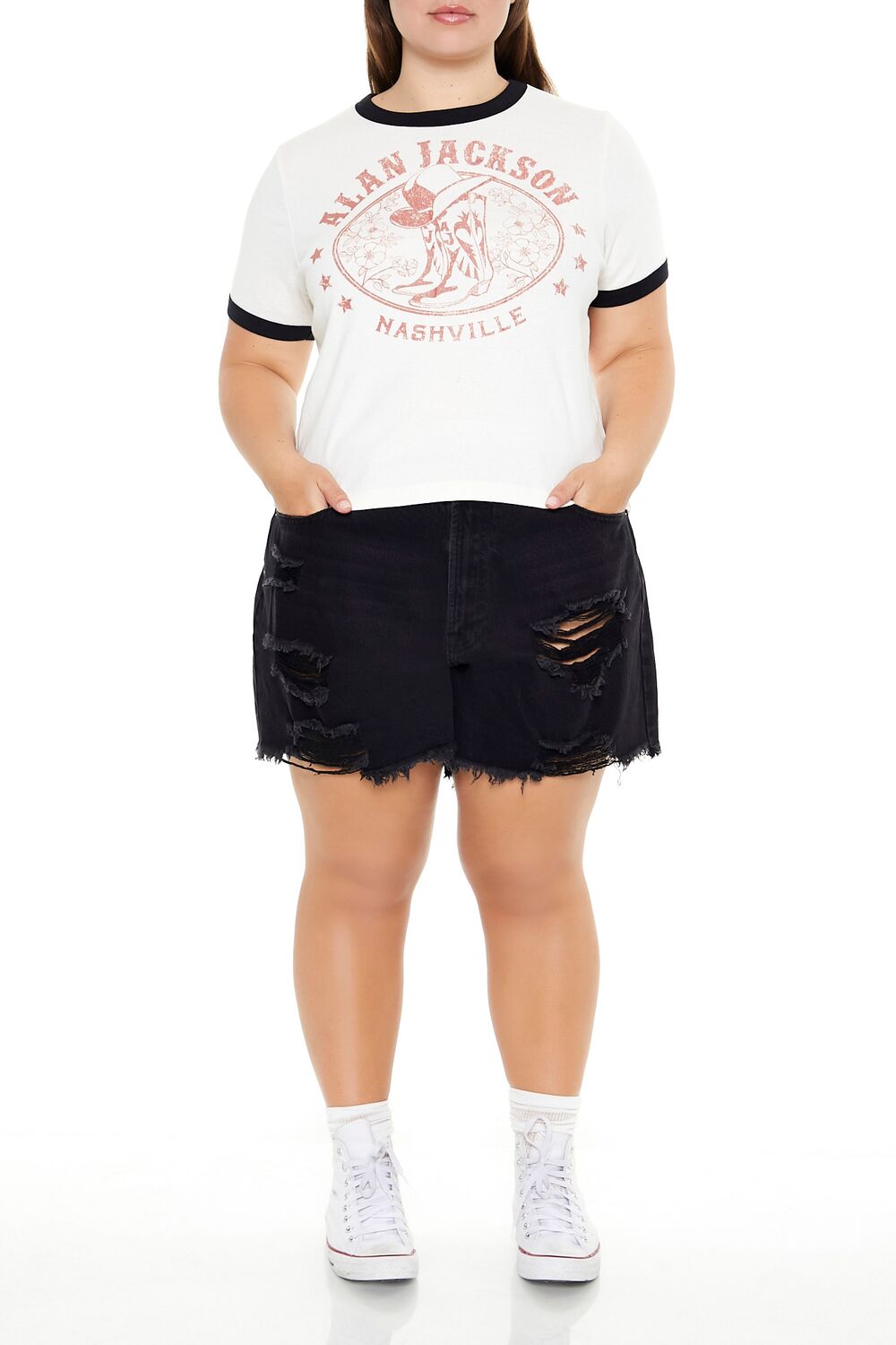 Plus Size Alan Jackson Baby Tee - Image 2