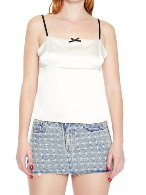 Satin Tie-Back Bow Cami