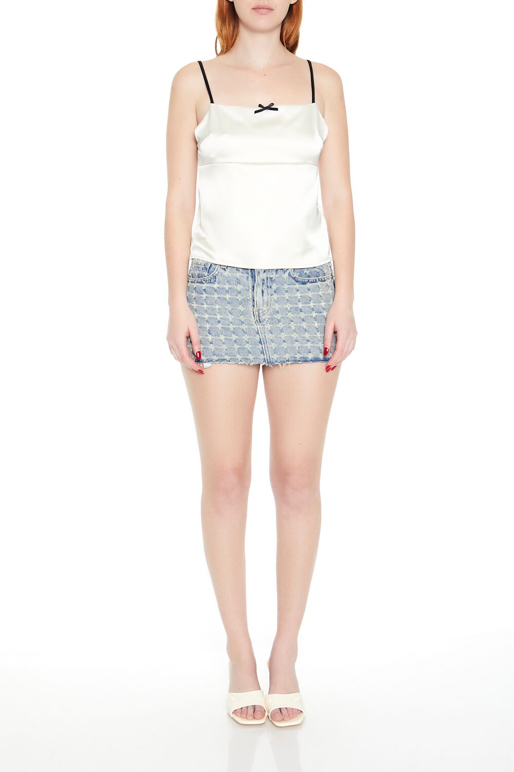 Satin Tie-Back Bow Cami - Image 2