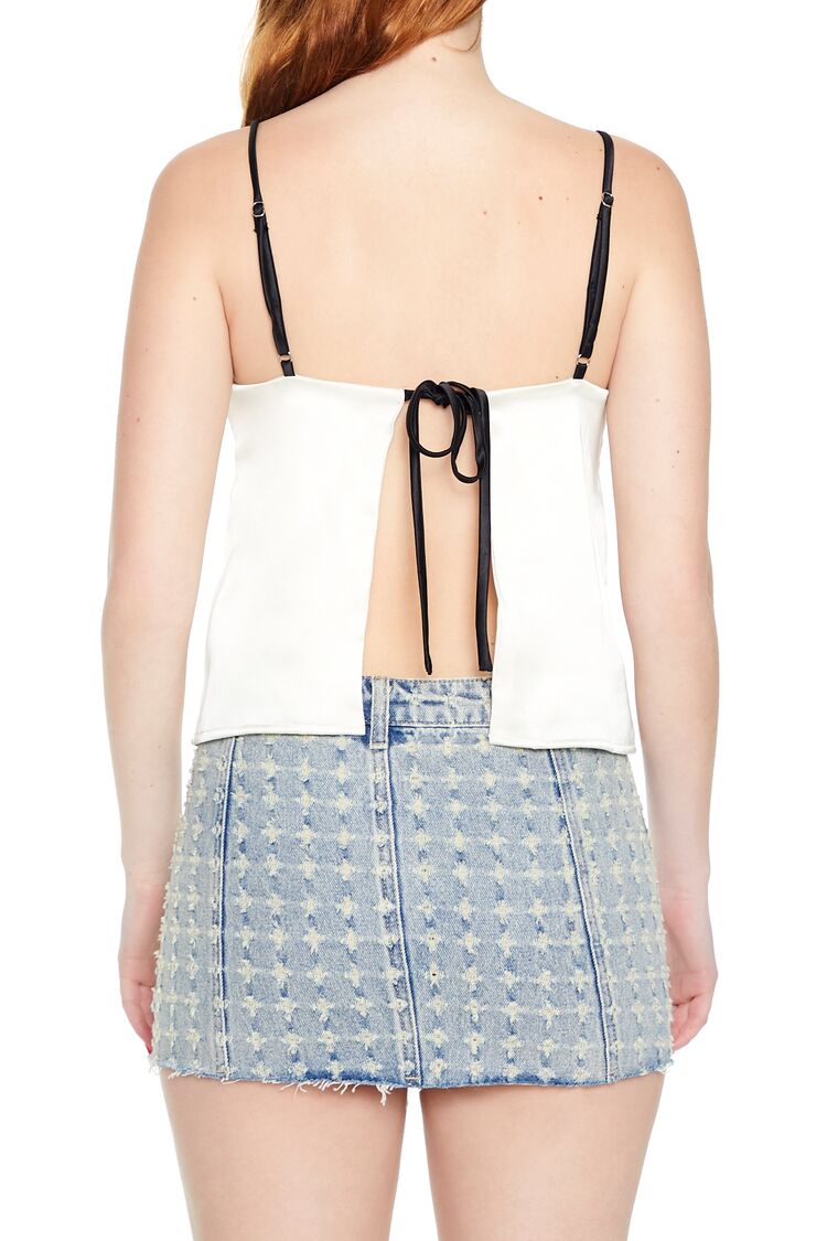 Satin Tie-Back Bow Cami - Image 6