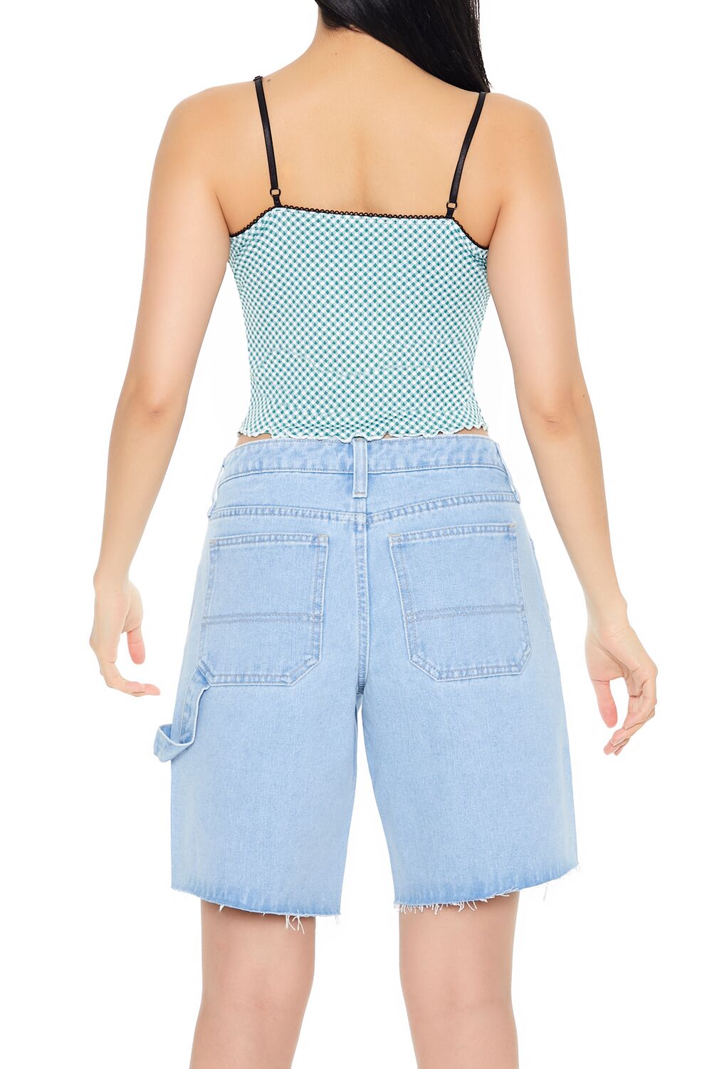 Gingham Plaid Cropped Cami - Image 3