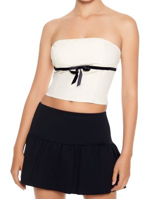 Bow Cropped Tube Top