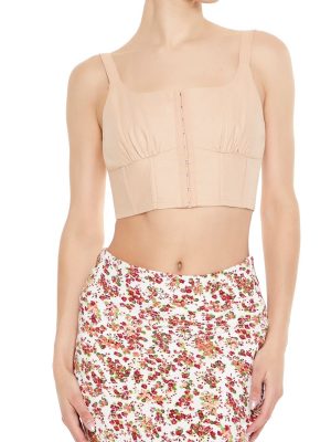 Hook-&-Eye Corset Crop Top