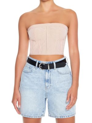 Striped Tube Crop Top