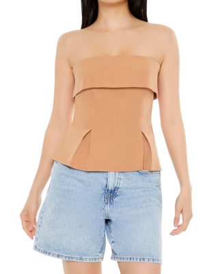 Foldover Strapless Top
