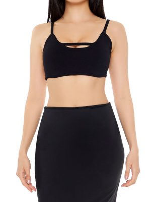 Sweater-Knit Cropped Cami