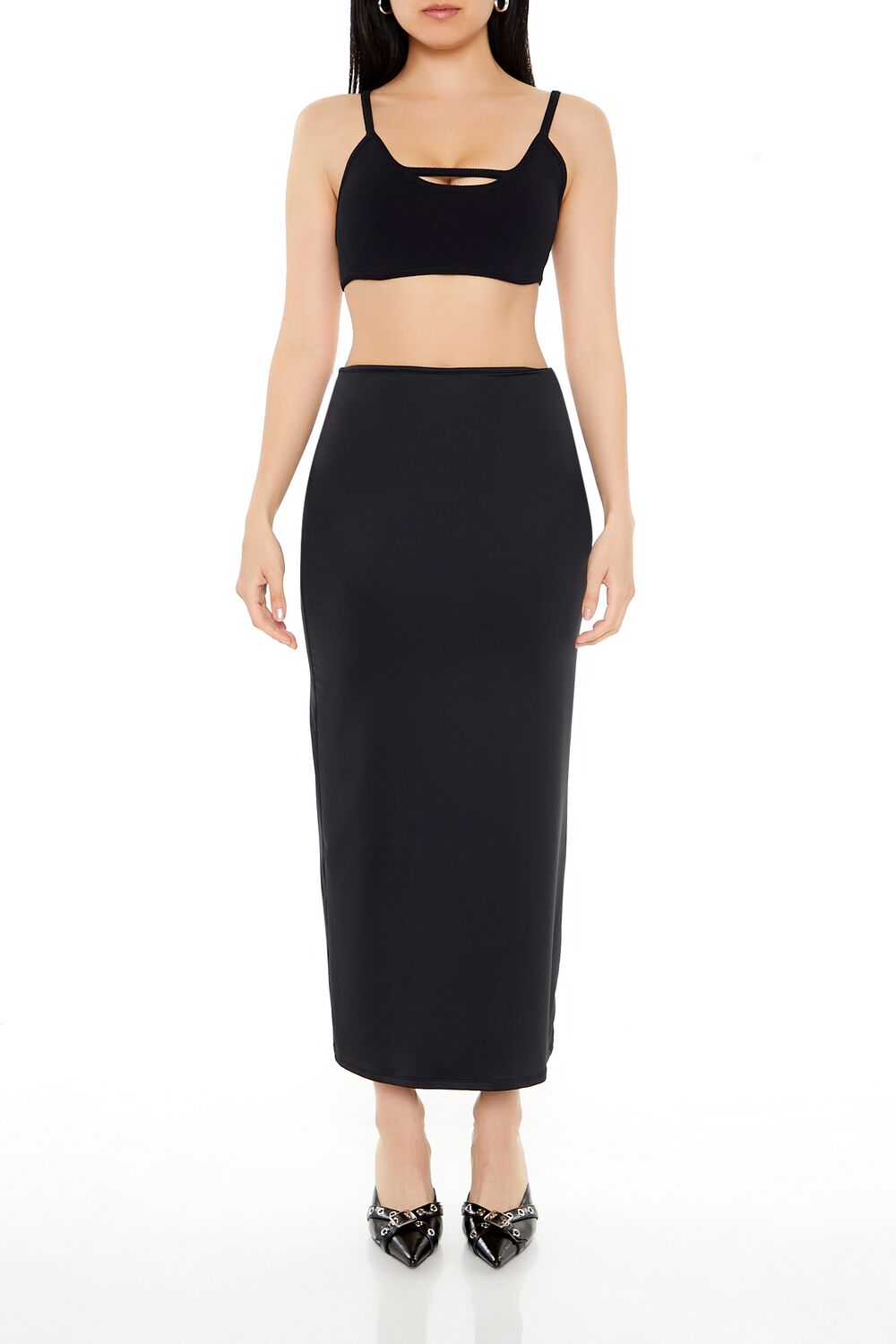 Sweater-Knit Cropped Cami - Image 2