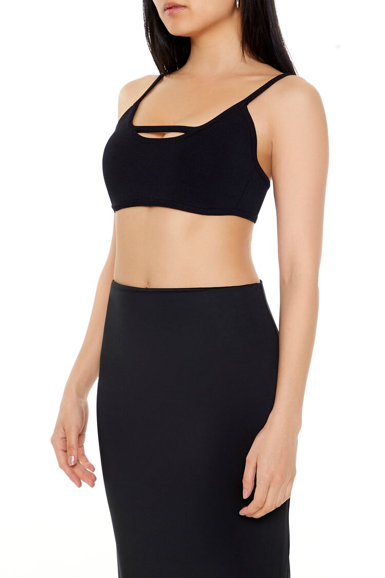 Sweater-Knit Cropped Cami - Image 4