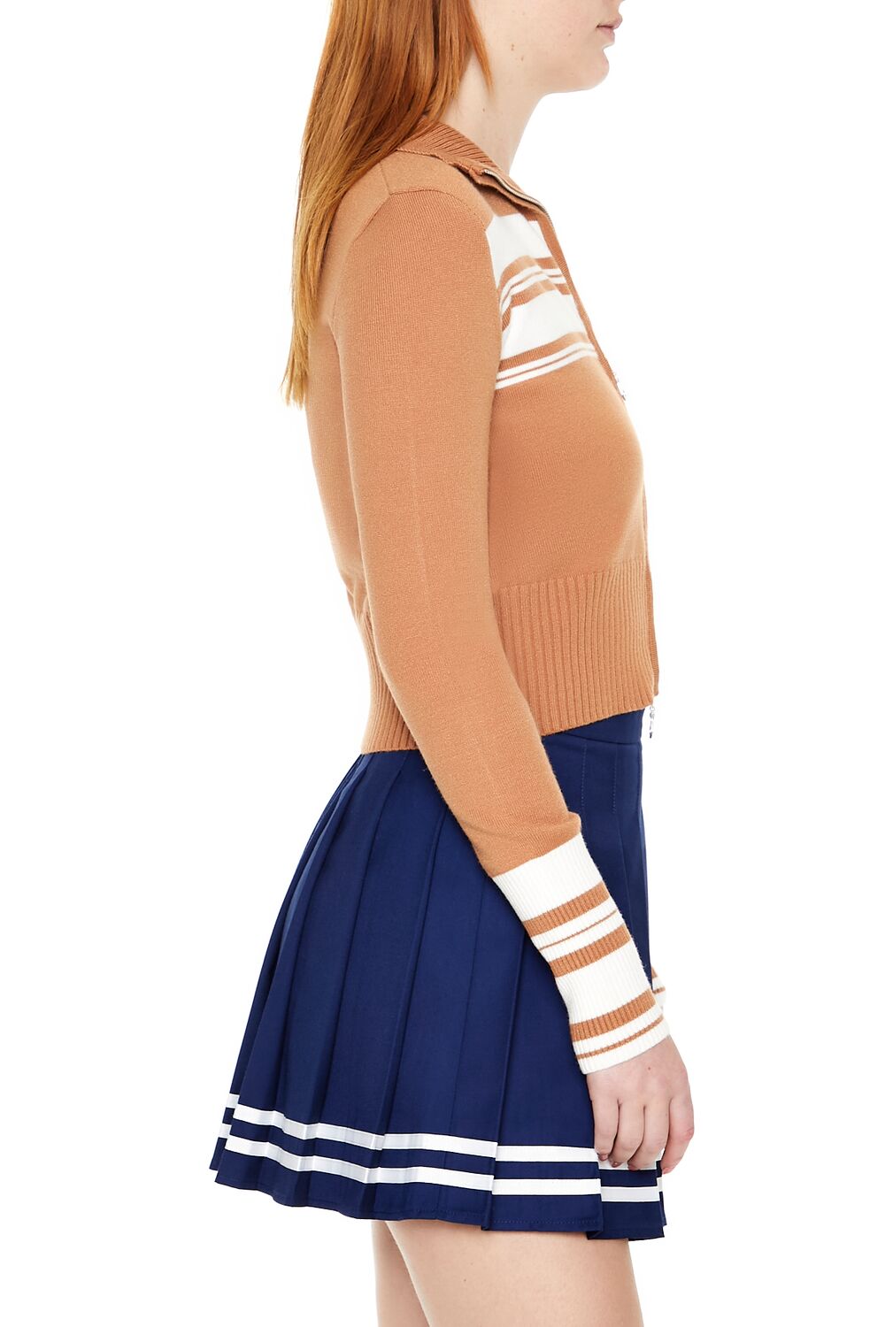 Striped Zip-Up Sweater - Image 5