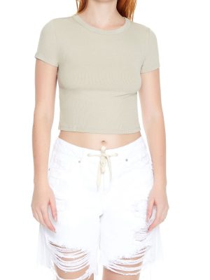 Cropped Crew Tee