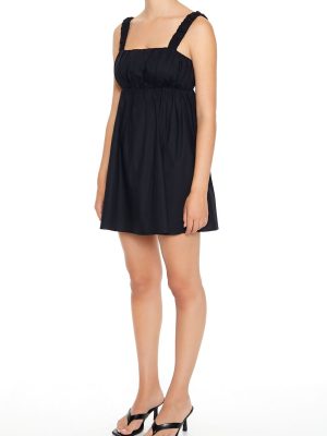 Poplin Babydoll Mini Dress