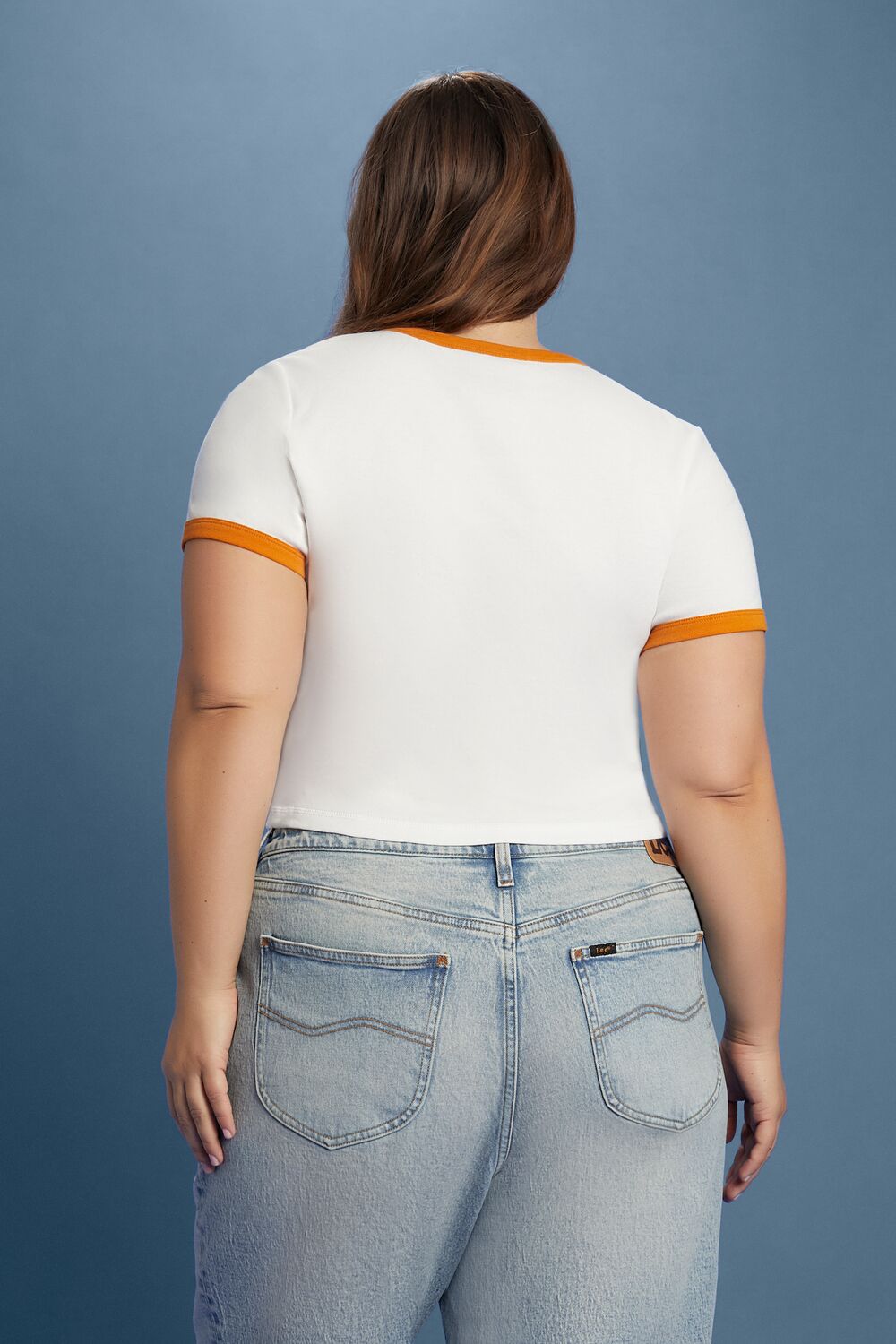 Plus Size Lee Riders Graphic Ringer Tee - Image 6