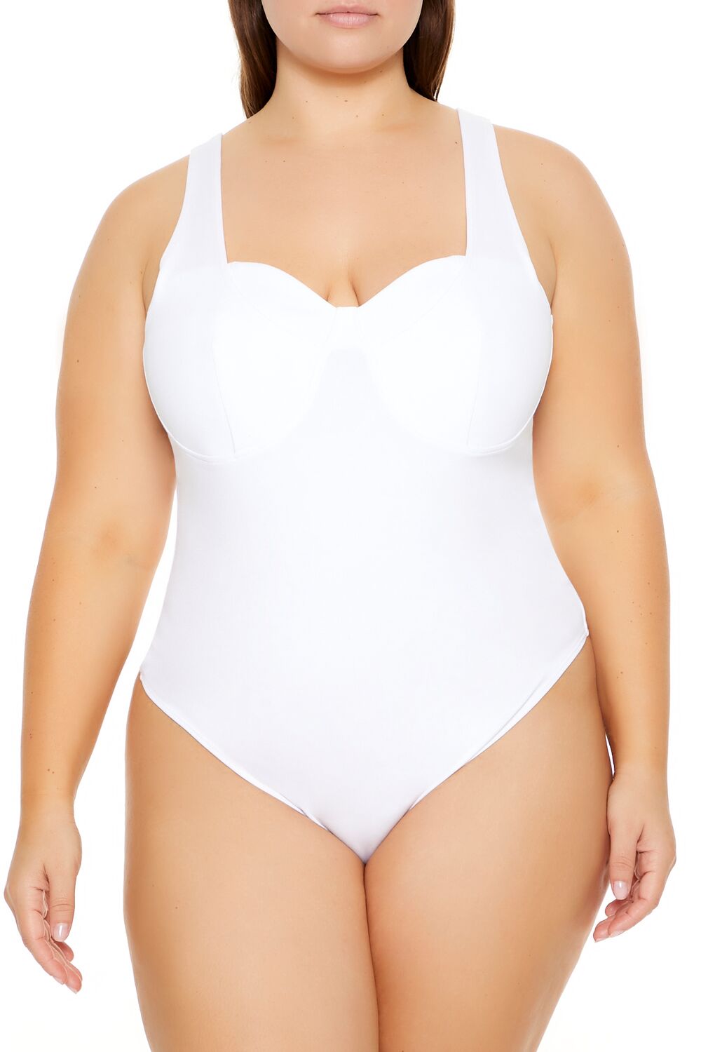 Plus Size Ponte Knit Thong Bodysuit - Image 2