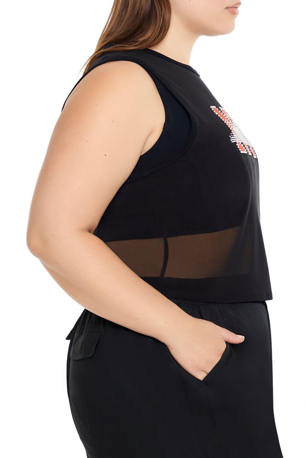 Plus Size Rhinestone NY Tank Top - Image 5