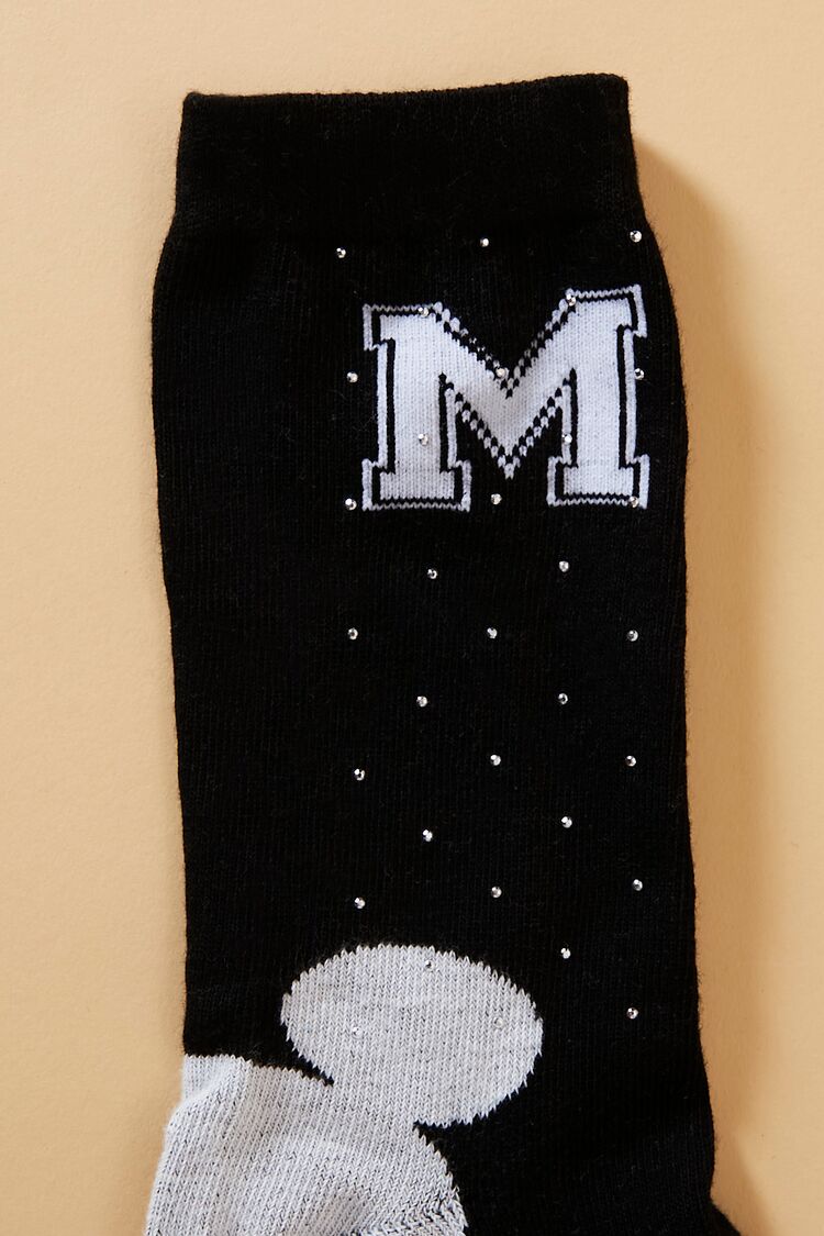 Disney Mickey Mouse Rhinestone Crew Socks - Image 4