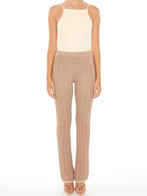 Sweater-Knit Flare Pants