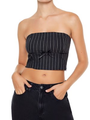 Striped Bow Tube Top