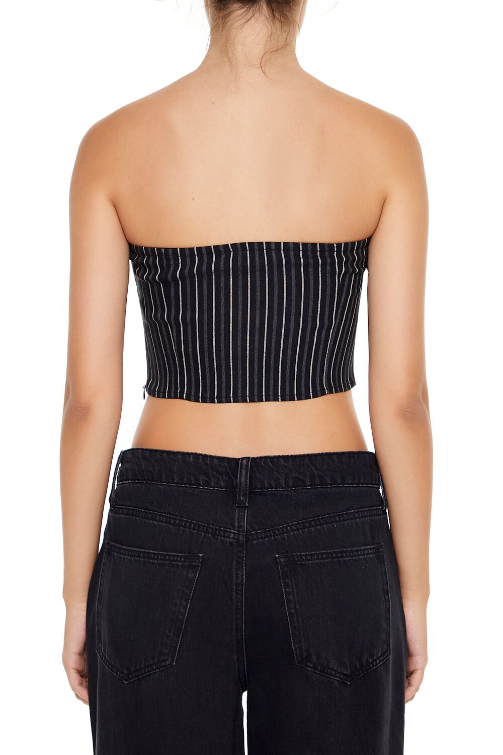 Striped Bow Tube Top - Image 5
