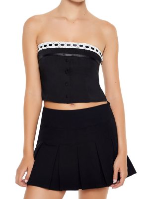 Crochet Lace Tube Crop Top