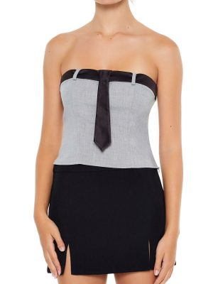 Necktie Tube Crop Top