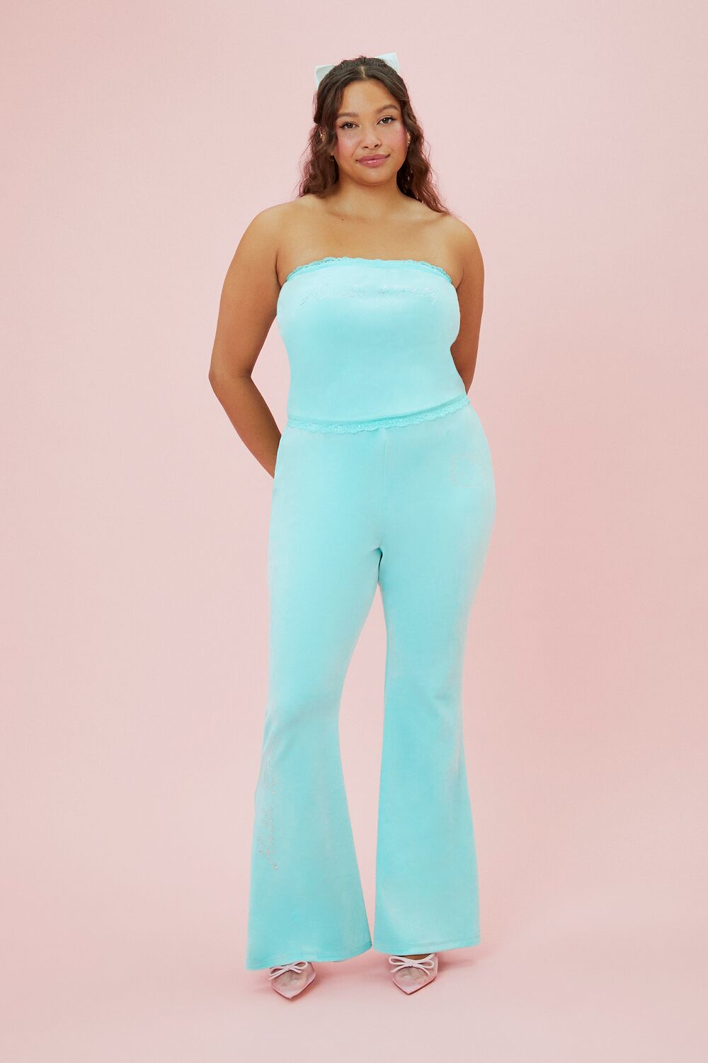 Plus Size Hello Kitty Velour Tube Top - Image 2