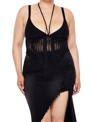 Plus Size Sweater-Knit Strappy Cami