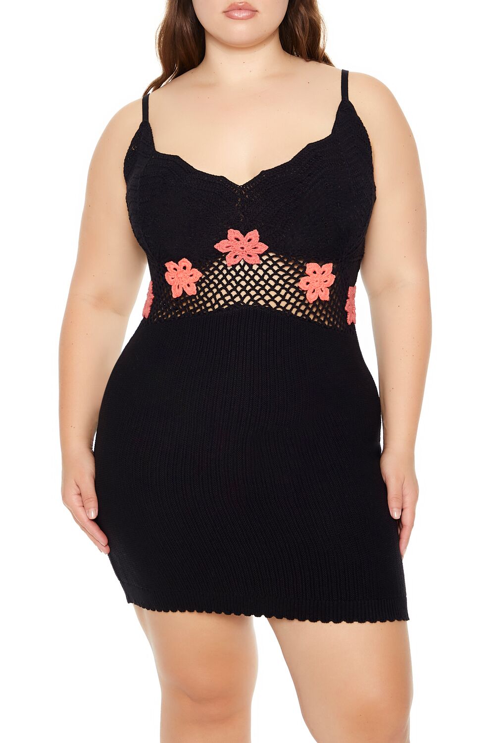 Plus Size Flower Sweater Dress - Image 4