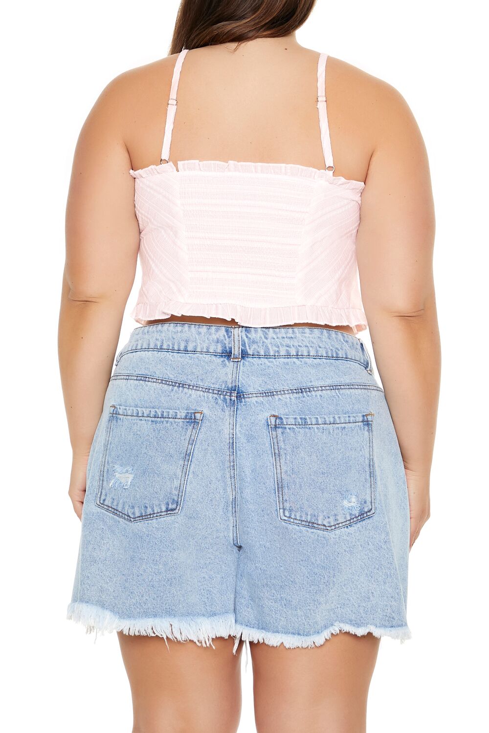 Plus Size Striped Cropped Cami - Image 5