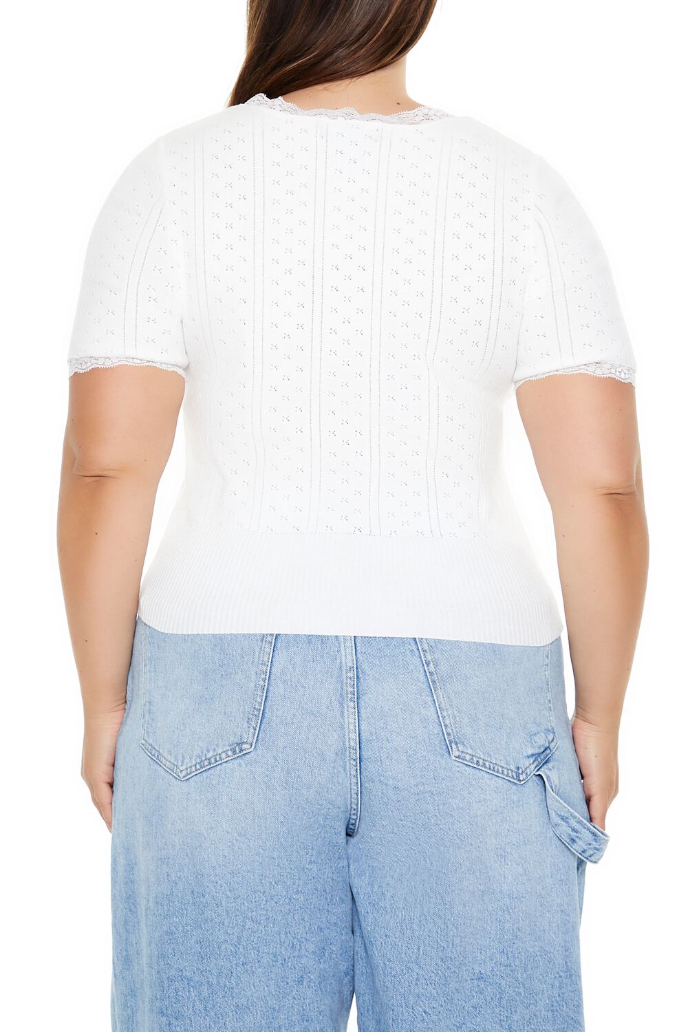 Plus Size Sweater-Knit Crop Top - Image 6