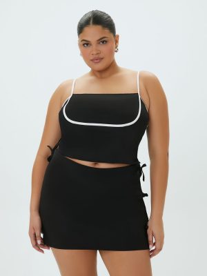Plus Size Two-Tone Cropped Cami