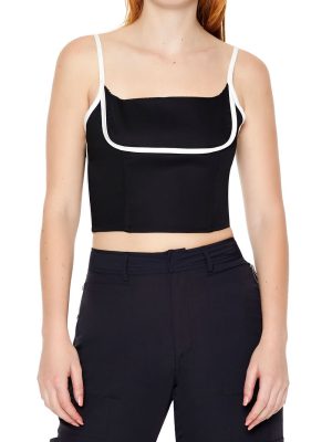 Two-Tone Cropped Cami